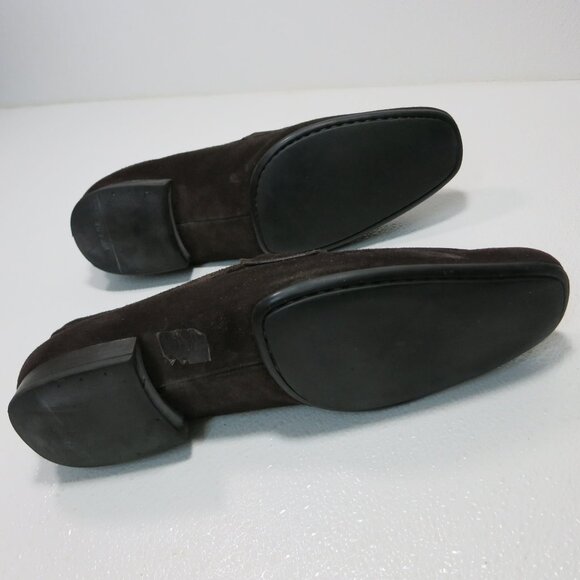 Prada 9 Suede Leather Loafers Casual Dress Moccasins Shoes Zapatos Italy 10 M main image 6